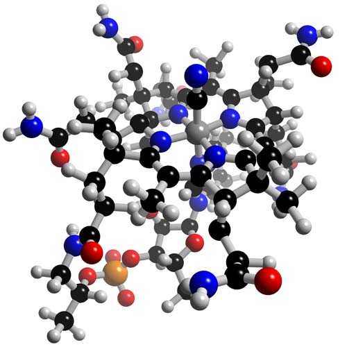 ساختار مولکولی ویتامین ب12-دکتر لاندا
